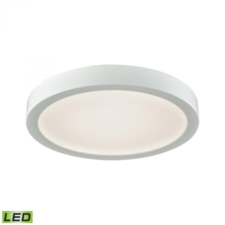 Thomas Titan 1-Light 8-inch Integrated LED Flush Mount in White with a White CL781134